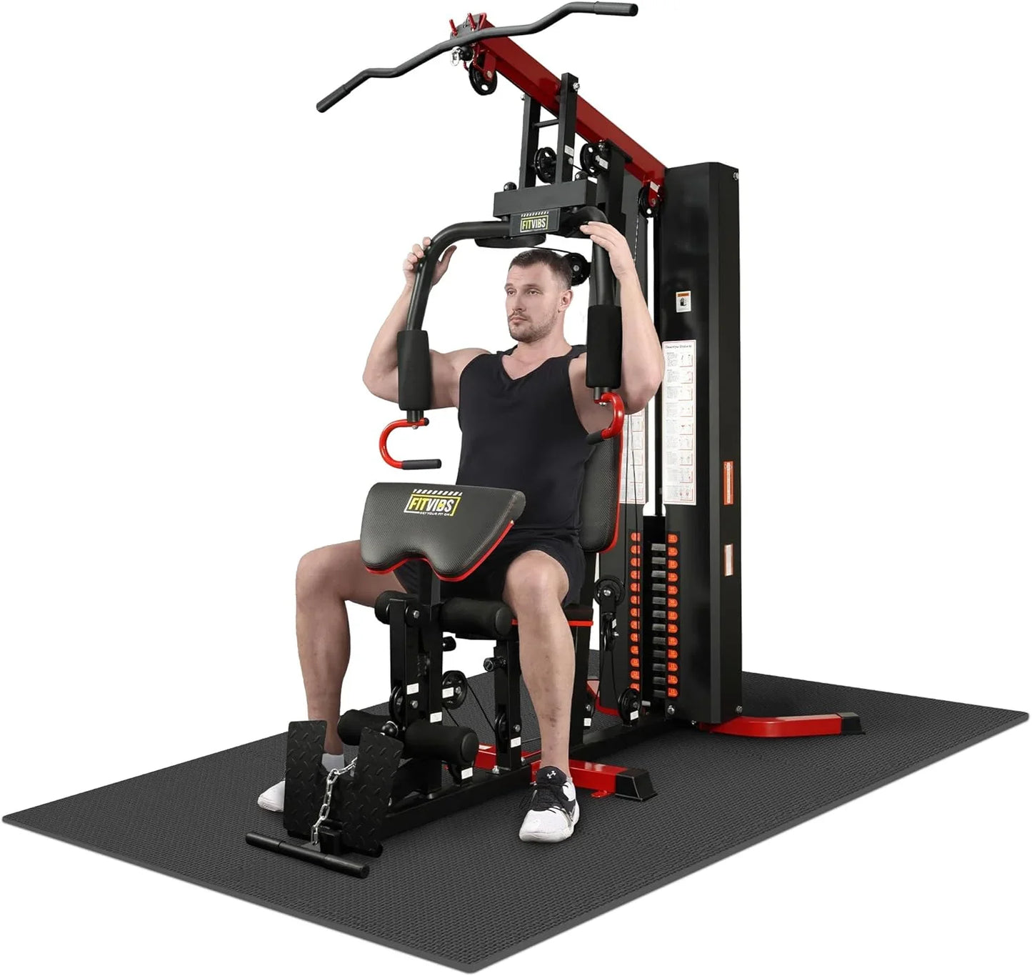 Fitvids Home Gym Equipment, Multifunctional Full Body Workout Weight Machine Station