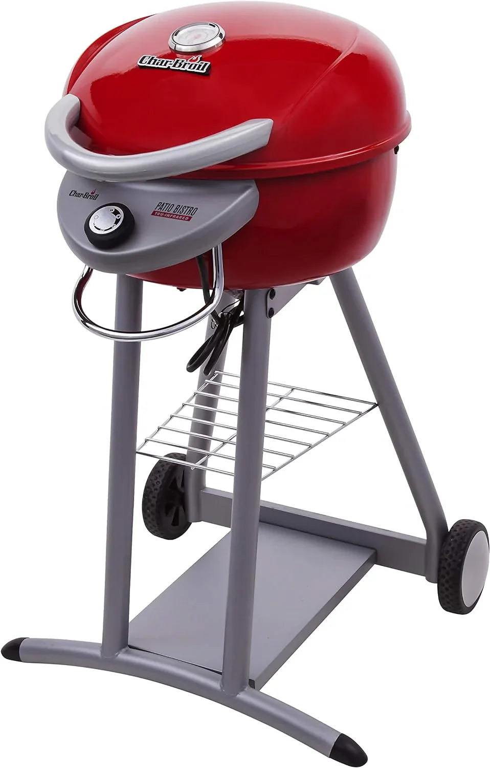 Charbroil 3-in-1 Dual Fuel Outdoor Bistro Pro Electric Grill And Griddle Plus Charcoal Mode Bbq