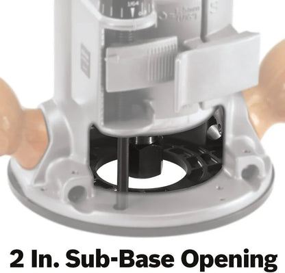 Bosch 1617EVSPK Wood 12 Amp Router Tool Combo Kit- 2.25 Horsepower Plunge Router And Fixed Base With A Variable Speed