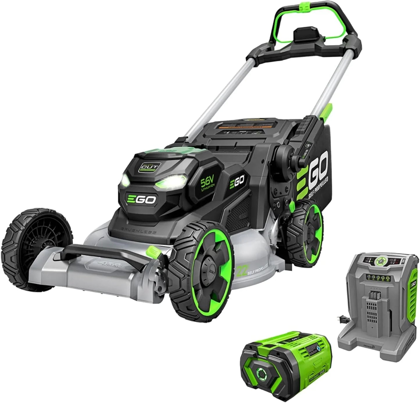 Ego Power Plus Electric Lawn Mower, Self-Propelled Cordless With Select Cut And Touch Drive