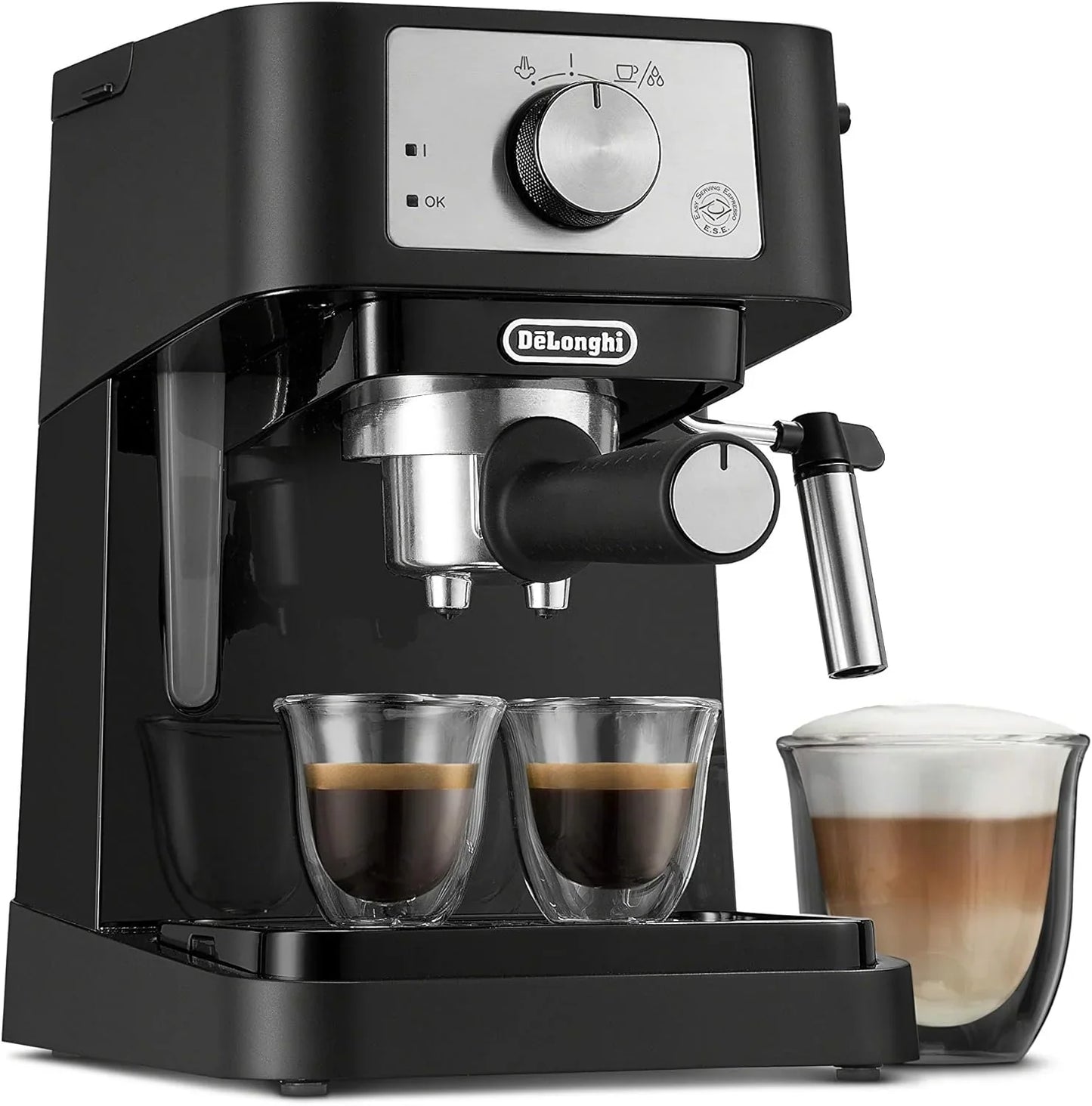 De'Longhi Upgraded All-in-One Combination Coffee Maker And Espresso Machine Plus Advanced Adjustable Milk Frother For Cappuccino And Latte Plus