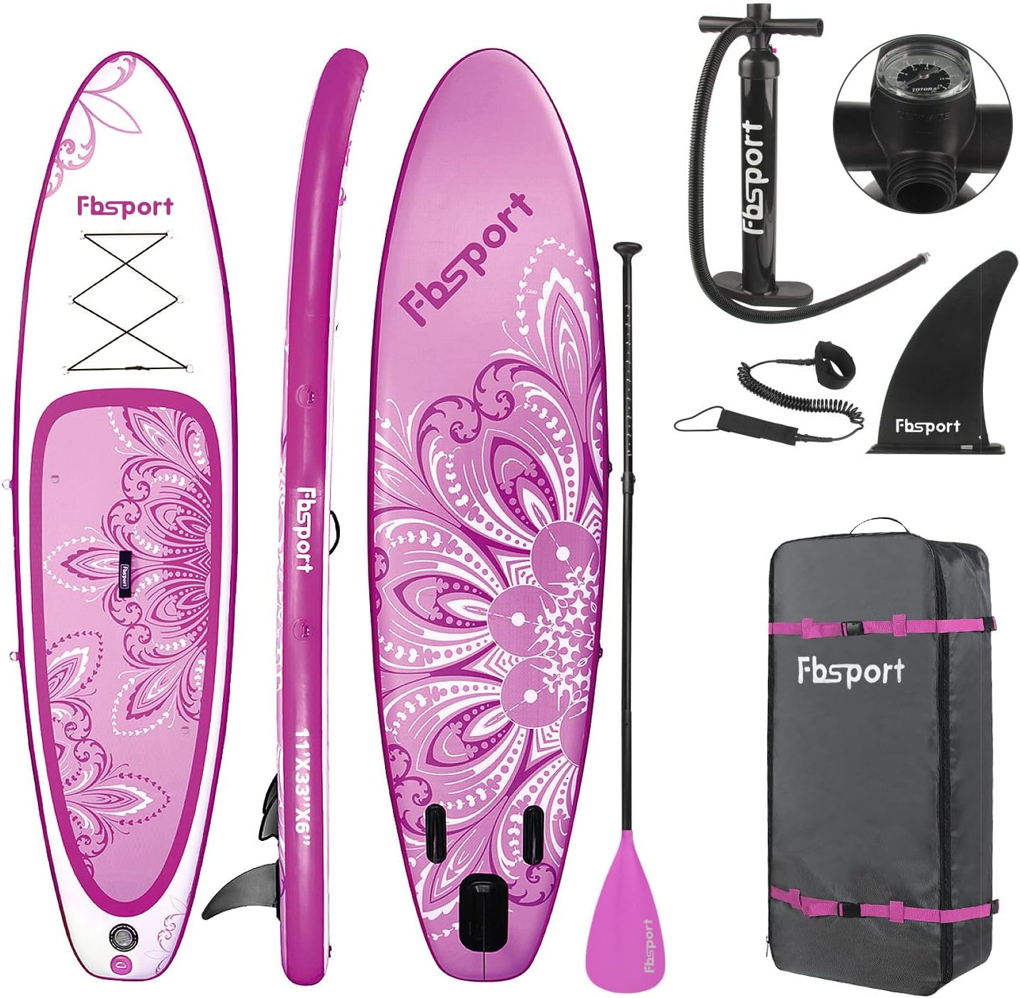 Premium Stand Up Paddle Board Yoga Board With Sup Accessories And Carry Bag