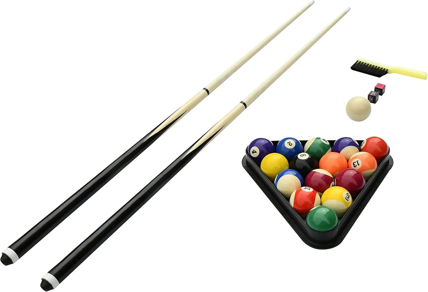 6 Ft. Portable Pool Table, Adults Folding Billiards Tables For Game Room With Easy Foldable Storage, Includes Full Set Of Billiard Balls, Cues