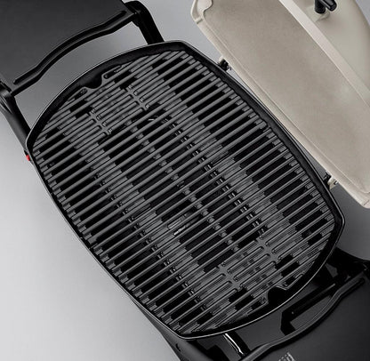 Weber Q 2200 Portable Gas Grill, 1-Burner, Titanium, 12,000 BTU, 280 Sq. In. Cooking Area