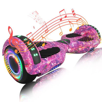 Simate 6.5 In. Hoverboard With Bluetooth And LED Lights