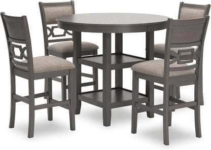 Signature Design By Ashley Bridson 5 Piece Dining Room Set Includes Table 4 Ladderback Barstools