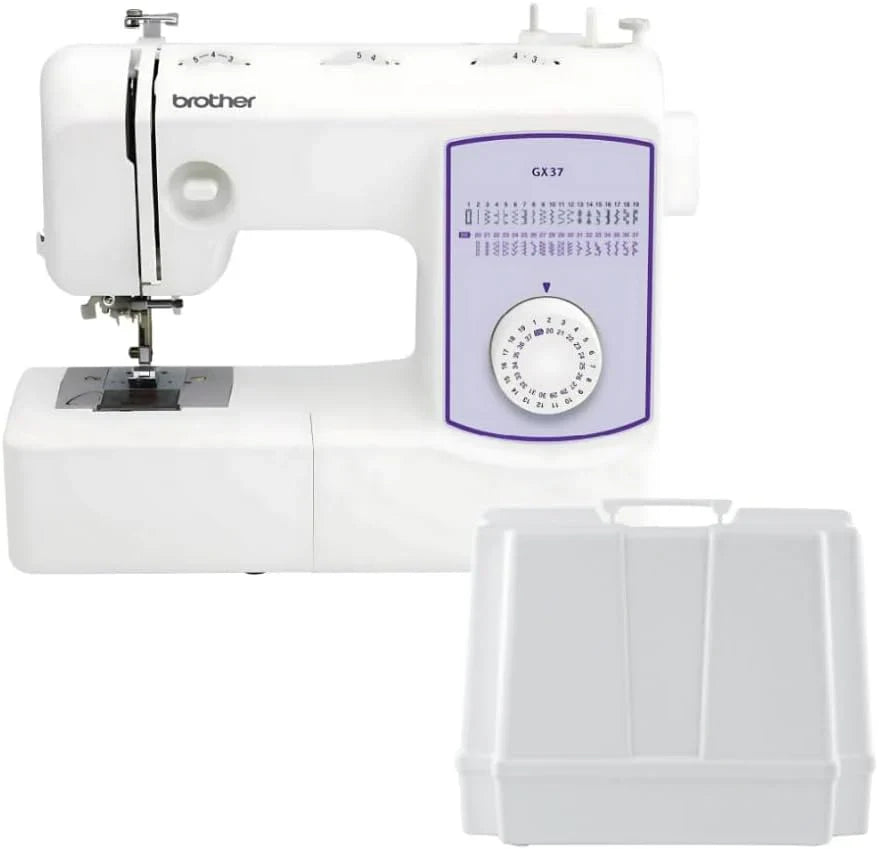 Brother Sewing Machine, GX37, 37 Built-In Stitches, 6 Sewing Feet Included